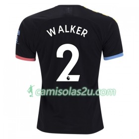 Camisolas de Futebol Manchester City Walker 2 Equipamento Alternativa 2019/20 Manga Curta